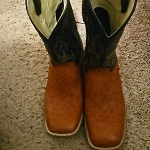 Full quill ostrich captain brand boots